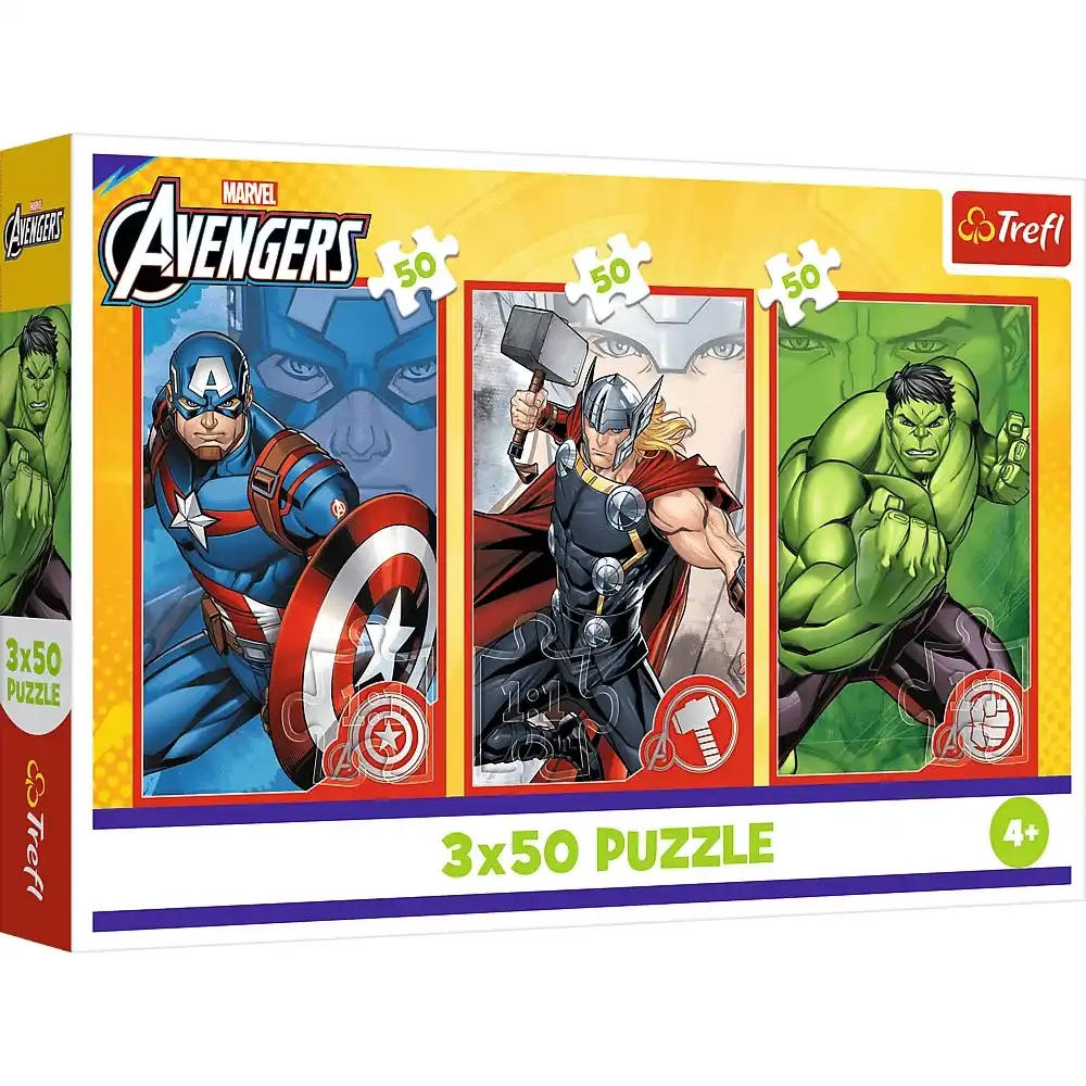Trefl - Marvel Puzzle 50+50+50 Pieces