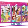 Trefl Puzzle 3x80 Princesses friends