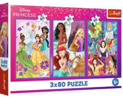 Trefl Puzzle 3x80 Princesses friends