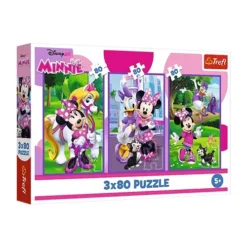 Trefl puzzle: 3×80 – Minnie and friends / Disney Minnie