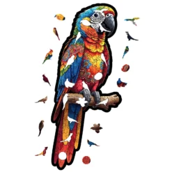 Half-Tongued Parrot Wooden Puzzle