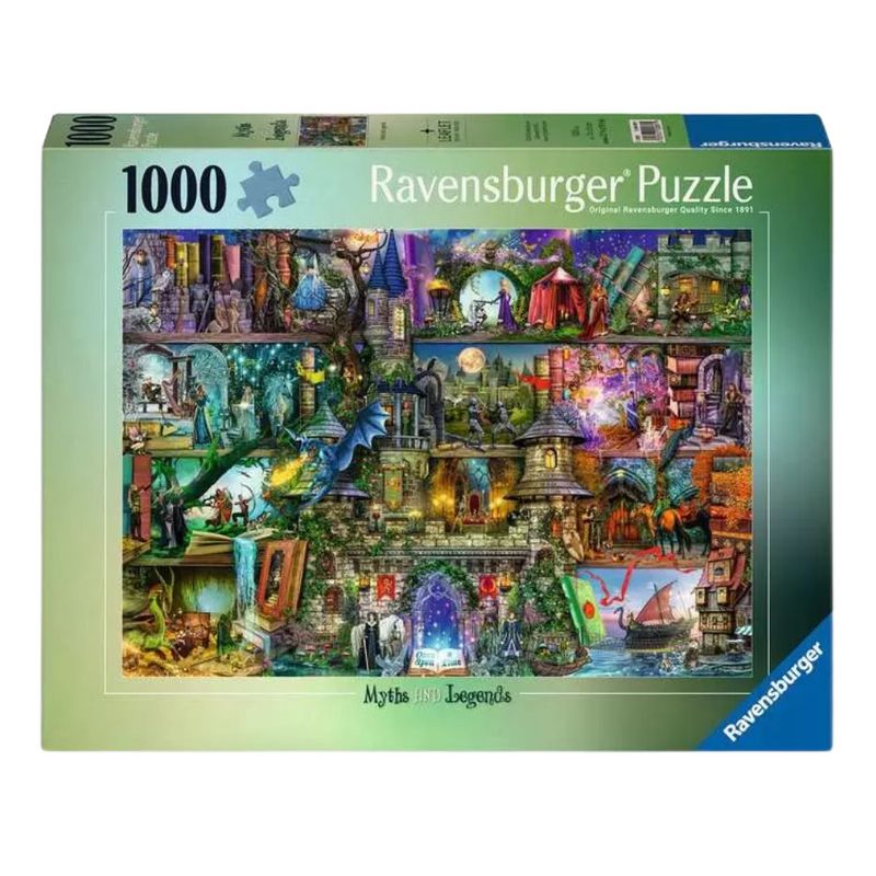 Ravensburger Myths & Legends Jigsaw Puzzle - 1000pc: Creative Thinking, Paperboard, Fantasy Theme
