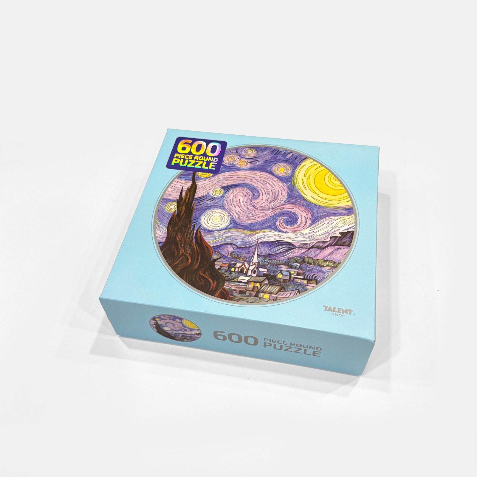 600-Piece Round Starry Night Puzzle