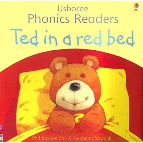 ted-in-a-red-bed