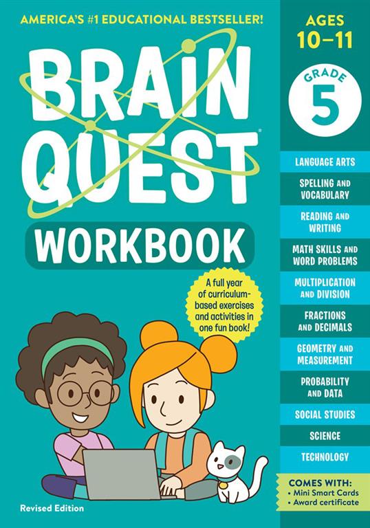 Brain Quest: Workbook: Grade 5 (Age: 10-11)(Revised Edition) | ISBN 9781523517398 | Kalimat Store