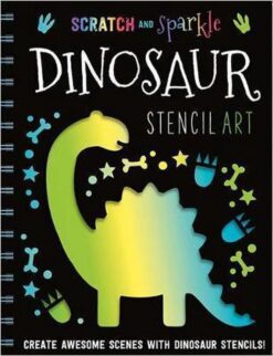 dinosaur-stencil-art-scratch-and-sparkle