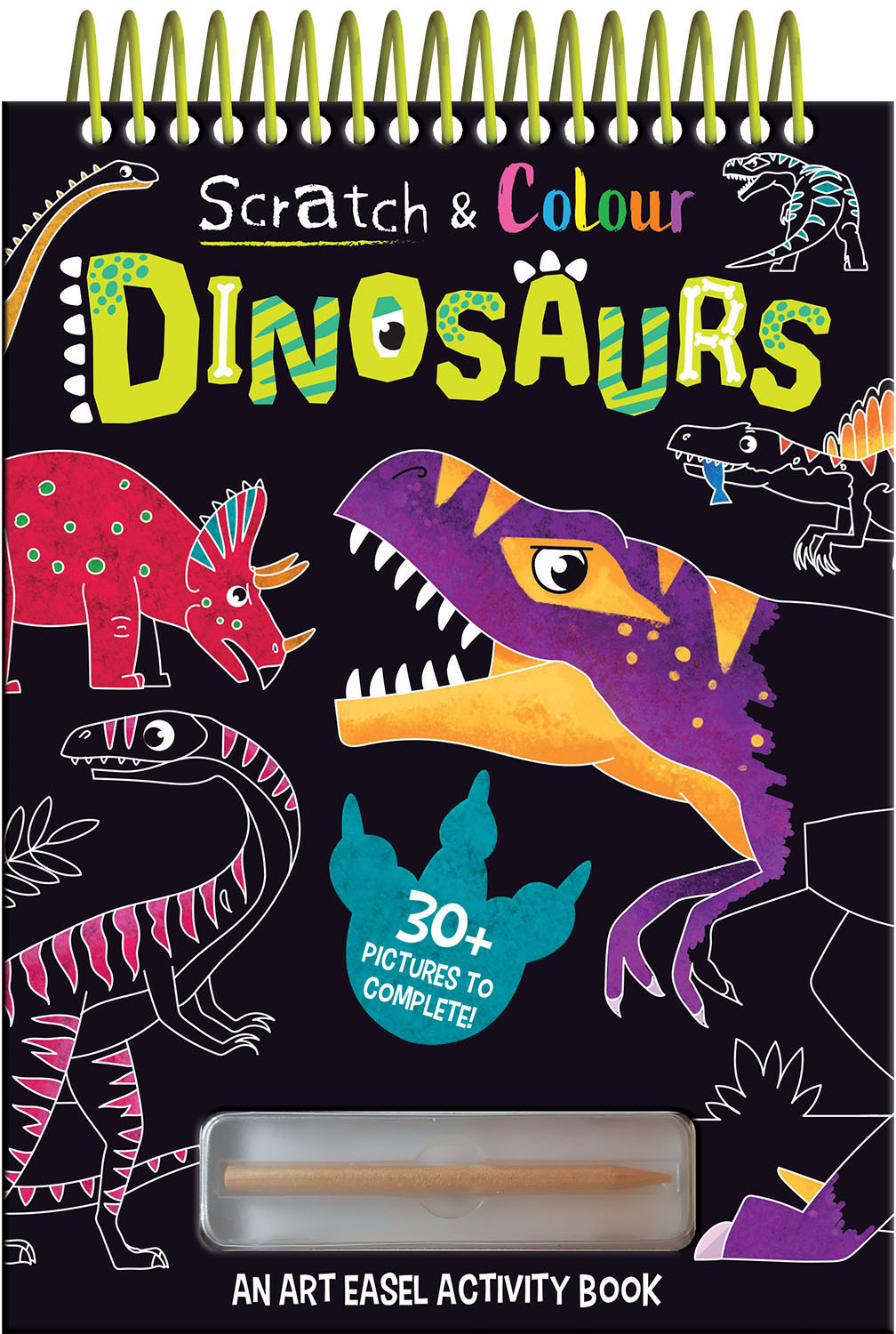 Scratch And Colour Dinosaurs | ISBN 9781801052665 | Kalimat Store