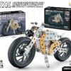 162 PCS METAL BLOCK MOTORBIKE SET(YELLOW)