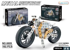 162 PCS METAL BLOCK MOTORBIKE SET(YELLOW)