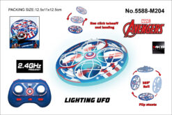 LIGHTING UFO CAPT AMERICA QUADCOPTER RC 2.4G WITH BATTERY