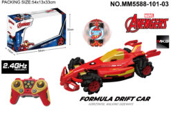 IRON MAN 2.4G RC STUNT FORMULA DRIFT CAR WITH BATTERY(3.7V LITHIUM +USB)