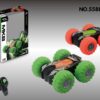 MINI 4 WHEEL DOUBLE FACED CAR（ORANGE/GREEN) WITHOUT BATTERY