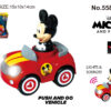 13CM MICKEY PRESSURE CAR WITH LIGHT AND MUSIC