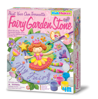 KIDZMAKER/PAINT YOUR OWN TERRACOTTA FAIRY GARDEN STONE
