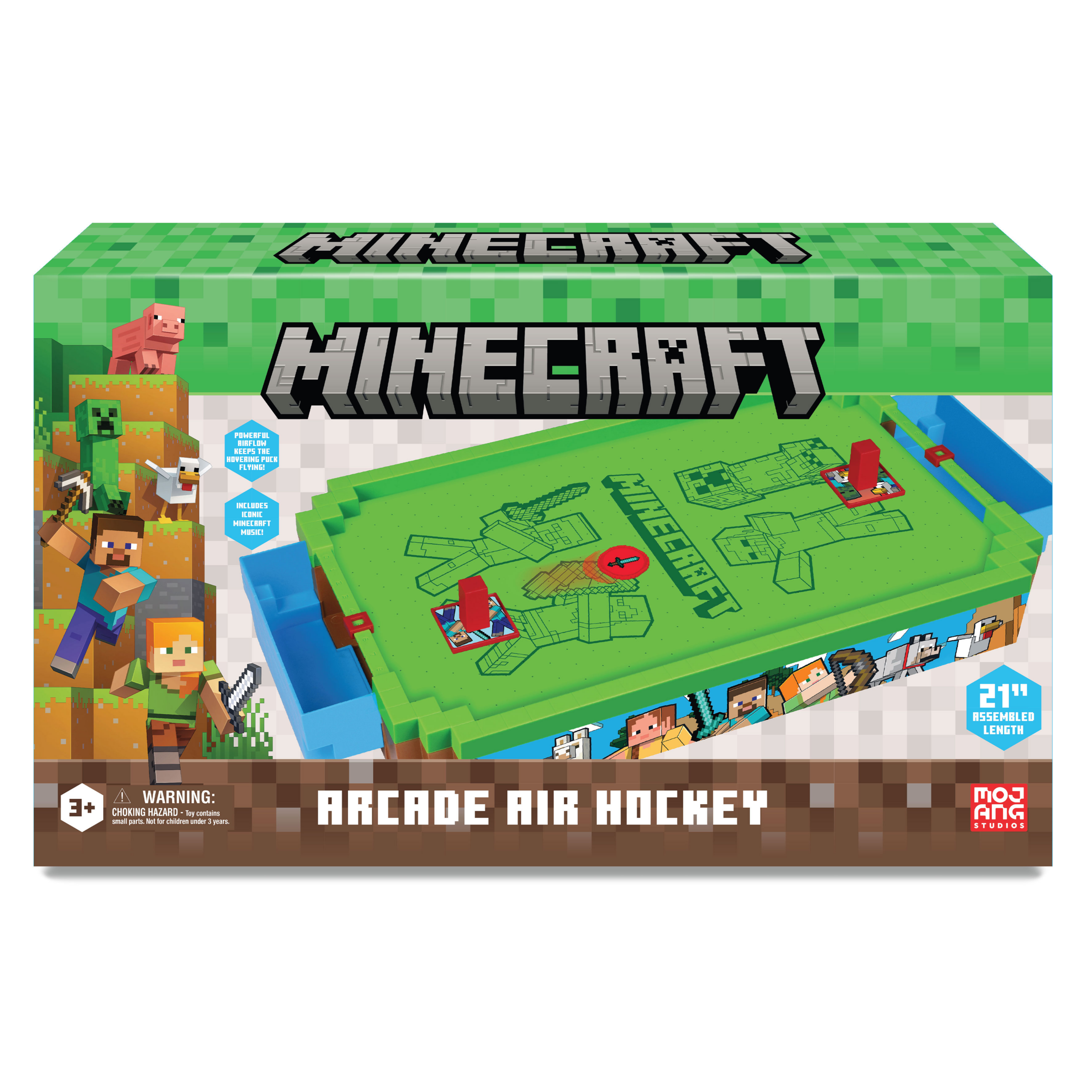 Minecraft Arcade Air Hockey (Premium Series) - Overworld
