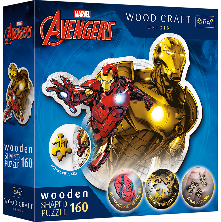 "160 Wooden Shaped Puzzles" - Brave Iron Man / Disney Marvel Heroes FSC Mix 70%