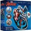 "160 Wooden Shaped Puzzles" - Fearless Capitan America / Disney Marvel Heroes_Mix 70%