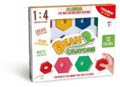 BEAN CRAYON - 12PCS, 12 COLORS