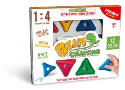 BEAN CRAYON - 12PCS, 12 COLORS