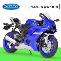 1:12 YAMAHA YZF-R6 METALLIC BLUE OR BLACK ONLY ONE DIE CAST WITH PLASTIC WB