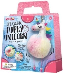Bag Charm-Furry Unicorn