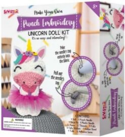 Punch Embroidery-Unicorn Doll Kit