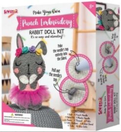 Punch Embroidery-Rabbit Doll Kit