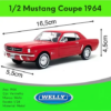 1964 1/24 Ford Mustang Coupe Hardtop Red