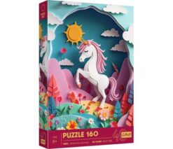 Puzzles - "160" - 40th anniversary Trefl - Paper Art: Unicorn / Trefl_FSC Mix 70% | Toys & Games | Kalimat Store