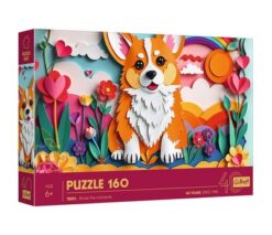 Puzzles - "160" - 40th anniversary Trefl - Paper Art: Little dog / Trefl_FSC Mix 70% | Toys & Games | Kalimat Store