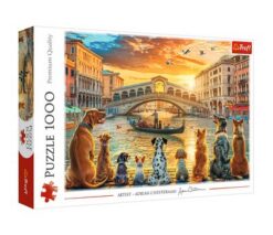 Puzzles - "1000" - Dogs in Venice_FSC Mix 70% | Toys & Games | Kalimat Store