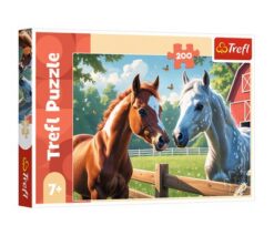 Puzzles - "200" - Horses in the clearing / TREFL FSC Mix 70% | Toys & Games | Kalimat Store