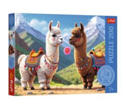 Puzzles - "200" - Colorful llamas / Trefl_AI FSC Mix 70% | Toys & Games | Kalimat Store