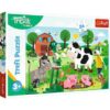 Puzzles - "24 Maxi" - Trefliks on the farm / KAZSTUDIO SA The Treflik Family | Toys & Games | Kalimat Store