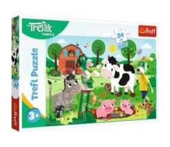 Puzzles - "24 Maxi" - Trefliks on the farm / KAZSTUDIO SA The Treflik Family | Toys & Games | Kalimat Store
