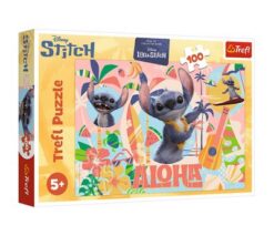 Puzzles - "100" - Stitch and friends in action / Disney Stitch The Movie_FSC Mix 70% | Toys & Games | Kalimat Store