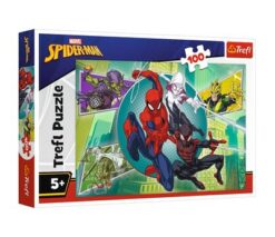 Puzzles - "100" - Spider mask / Disney Marvel Spiderman FSC Mix 70% | Toys & Games | Kalimat Store
