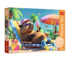 Puzzles - "100" - Capybara style relax / Trefl FSC Mix 70% | Toys & Games | Kalimat Store