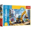 Puzzles - "60" - Backhoe loader tractor/ TREFL_AI FSC Mix 70% | Toys & Games | Kalimat Store