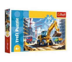 Puzzles - "60" - Backhoe loader tractor/ TREFL_AI FSC Mix 70% | Toys & Games | Kalimat Store