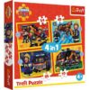 Puzzles - "4in1" - Firefighter on call / Prism A&D Fireman Sam FSC Mix 70% | Toys & Games | Kalimat Store