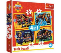 Puzzles - "4in1" - Firefighter on call / Prism A&D Fireman Sam FSC Mix 70% | Toys & Games | Kalimat Store