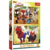 Puzzles - "2x24" - Spidey and dinosaurs / Spidey and his Amazing Friends Marvel FSC Mix 70% | Toys & Games | Kalimat Store