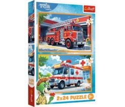 Puzzles - "2x24" - In the Land of Joy / KAZSTUDIO SA The Treflik Family FSC Mix 70% | Toys & Games | Kalimat Store