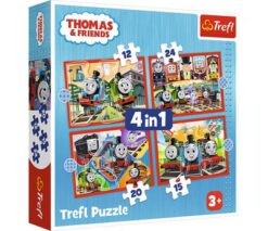 Puzzles - "4in1 (12, 15, 20, 24)" - Amazing Thomas / Thomas and Friends | Toys & Games | Kalimat Store