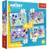 Puzzles - "4in1" - Funny happenings of Mickey Mouse / Disney Mickey Mouse and Friends FSC Mix 70% | Toys & Games | Kalimat Store