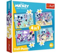 Puzzles - "4in1" - Funny happenings of Mickey Mouse / Disney Mickey Mouse and Friends FSC Mix 70% | Toys & Games | Kalimat Store