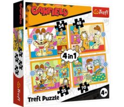 Puzzles - "4in1" - Garfield loves lasagna / Nickelodeon Garfield FSC Mix 70% | Toys & Games | Kalimat Store