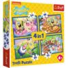 Puzzles - "4in1" - SpongeBob's underwater life / Viacom SpongeBob FSC Mix 70% | Toys & Games | Kalimat Store