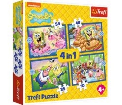 Puzzles - "4in1" - SpongeBob's underwater life / Viacom SpongeBob FSC Mix 70% | Toys & Games | Kalimat Store